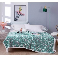 花花公子雪貂绒毯-繁花似锦